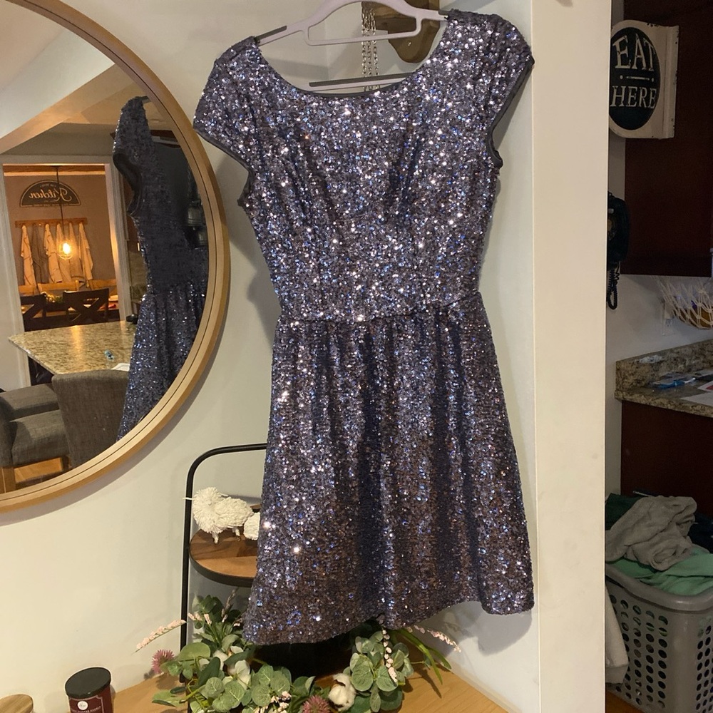 Size 3/4 blue dress .. worn twice